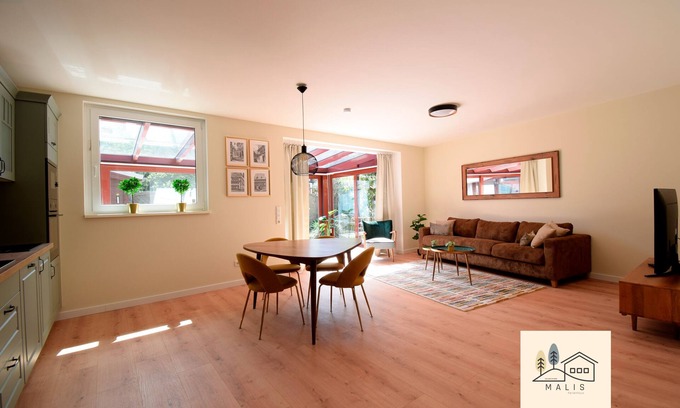 Bad Harzburg Casa | Casa-Moderno-Baño privado con bañera-Terraza