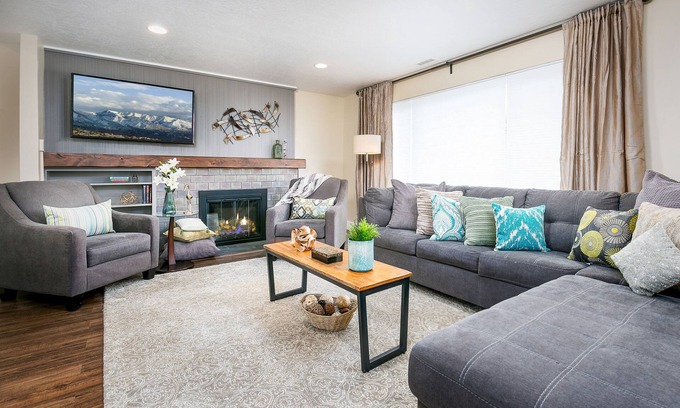 East Millcreek Casa | Modern Home in Quiet Neighborhood w/ Hot Tub & Fireplace
