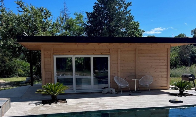 Saint-Alexandre Chalet De Esquí | Modern hood house with swimming pool, spa and pool house private in Provence