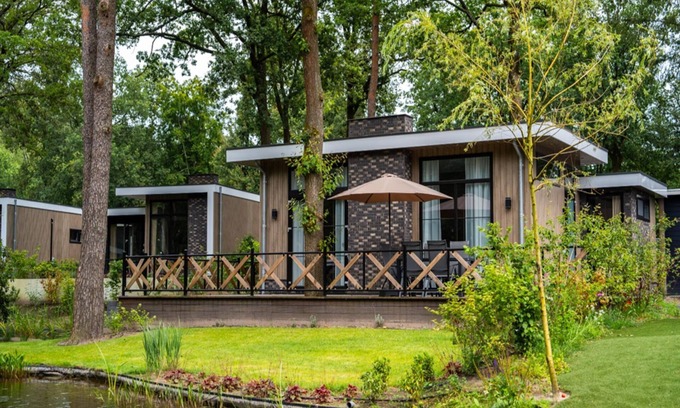 Bosgebied Hoenderloo Casa | Moderna casa vacanze con camino decorativo
