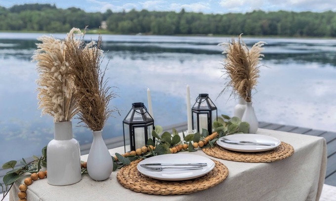 Blakeslee Casa | Modern Luxury Lakehouse with Private Lakefront View