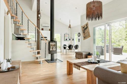 Orkelljunga Municipality Casa | Modern Stone House With Hot Tub In Åsljunga Forest