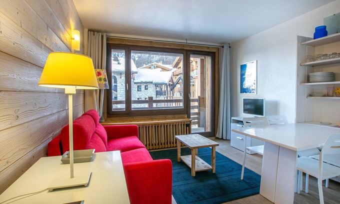 Val-d'Isere Apartamento | Estudio moderno a pie de pistas en el corazón de la estación