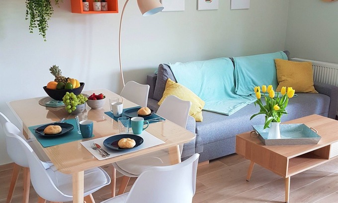 Trzesacz Apartamento | Apartamento moderno "Momentum" con jardín en el mar Báltico cerca de Rewal (Polonia))