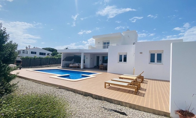 Binibequer Vell Villa | Villa moderna 6 pax, piscina privada, vistas al campo, wifi gratis