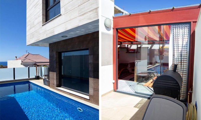 La Listada Casa | CASA MODERNA INDEPENDIENTE CON PISCINA, VISTAS AL MAR Y AL TEIDE EN LA LISTADA