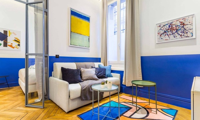 Chaillot Apartamento | Apartamento moderno - 1HAB/4P - AC - Campos Elíseos