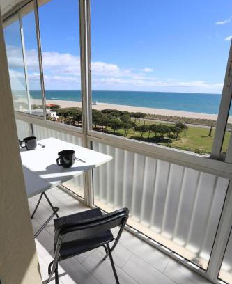 Saint-Cyprien Plage Apartamento | Moderne et lumineux appart face à la mer,