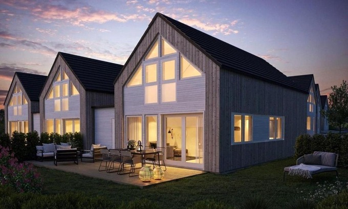 Ny Hellesund Casa | Moderne hytte rett ved sjøen, familievennlig beliggenhet i Åros