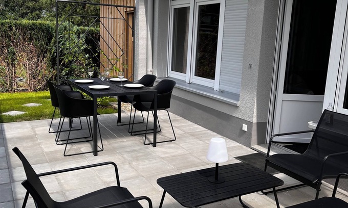 Kollm Casa | Moderner Tiny Bungalow am See in der Oberlausitz, zum Radfahren, Wandern, Angeln
