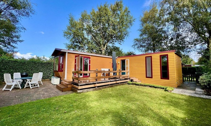 Sint Maartensvlotbrug Casa | Modernes Chalet im Park Campanula mit Schönem Garten mit Privatsphäre, 4 Personen, Wlan