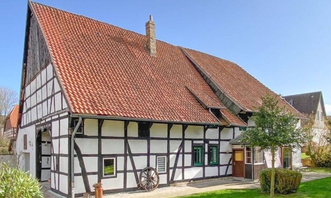 Region Hannover District Casa | Modernes Fachwerkhaus mit 5 Schlafzimmern, 2 Badezimmer, Sauna, Kamin und Garten