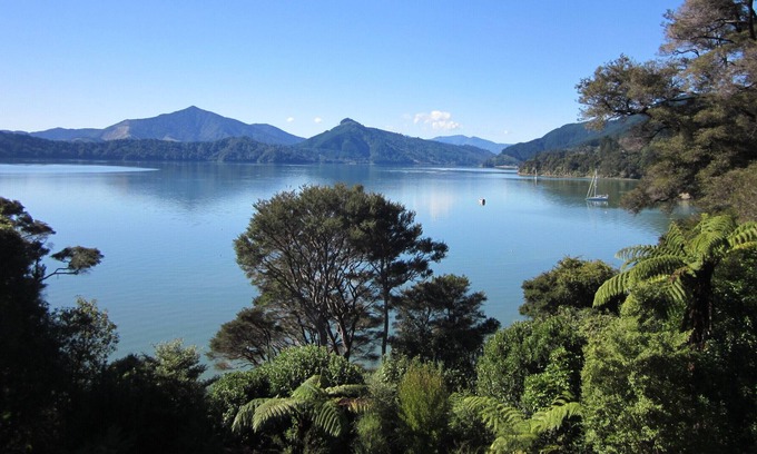 Moetapu Bay Casa | Moetapu Bay, with sea views and private beach.
