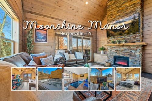 Sevierville Casa | Moonshine Manor - Dogs, Indoor Pool, Hot Tub & Games Near Waterpark