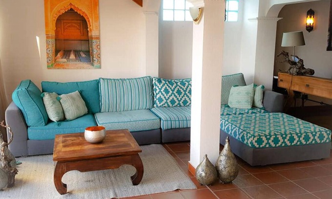 Ibiza City Centre Apartamento | `Morrocan Design 80sqm Loft with seaview 40sqm terrace