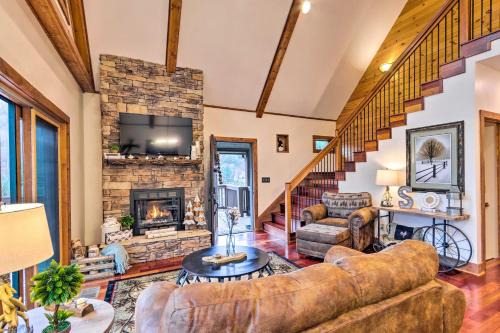 Boone Casa | Mountain Cabin with Fire Pit, Walk to Golf and Fishing