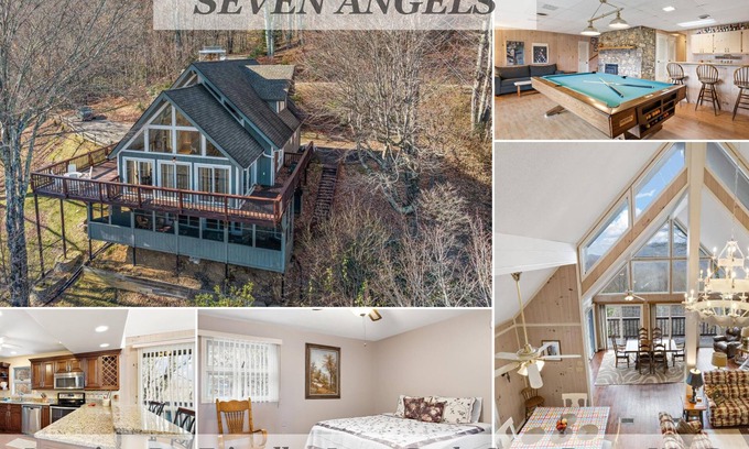 Seven Devils Casa | Mountain View, Pool Table, Deck, Game Room, Wet Bar