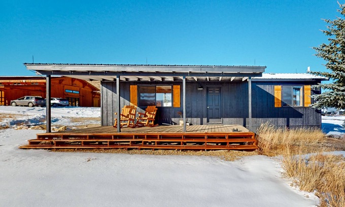 Colorado Springs Casa | Mountain-view retreat on 1,800-acre ranch with animals, firepit, games, & deck