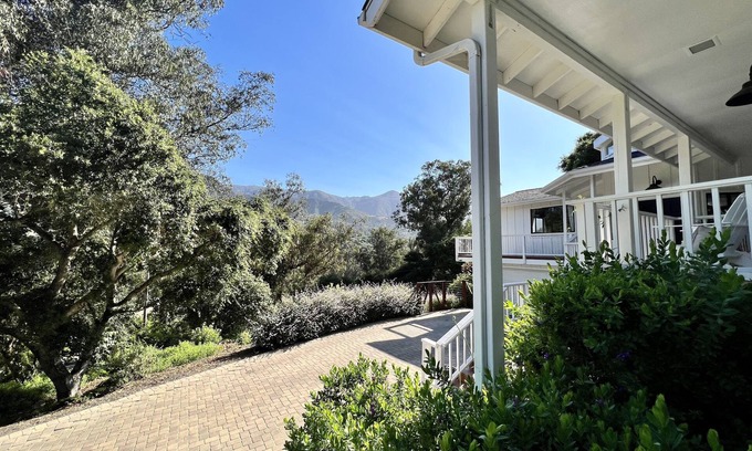Cielito Casa | Mountain views. Montecito, Beach, Santa Barbara, large home. Separate Studio.