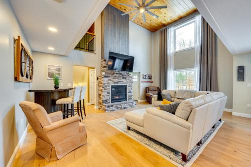 Birch Hill Casa | Mtn-View Gem with Hot Tub and Fire Pit in North Conway