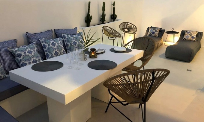 Platis Gialos Casa | Mykonian Mews H2 mini villa 1 dormitorio / 1. 5 baños / ducha al aire libre