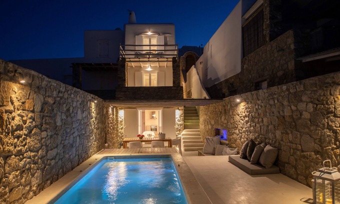 Kanalia Villa | Villa del actor de Mykonos. 2 dormitorios, mini piscina privada