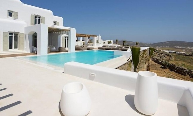 Tourlos Villa | Mykonos large Greek villa rental, private pool