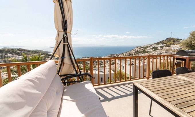 Koyunbaba Villa | Myndos Villa con una asombrosa vista del atardecer