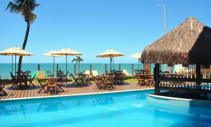 Ponta Negra Apartamento | Na praia - Elegance 502 Luxo - Lateral vista mar