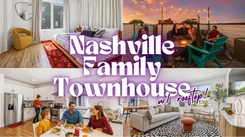 Nashville Apartamento | Nashville Townhouse with Rooftop & Modern Comfort