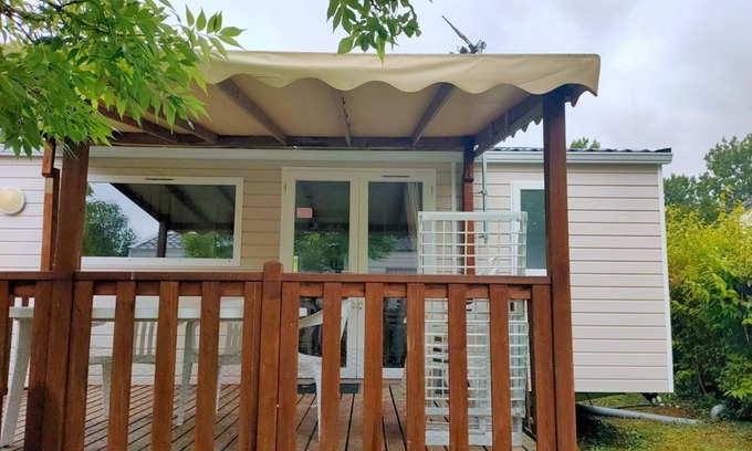 Onzain Casa | Nat & Mayou Mobile home for 6/8 people at Domaine de Dugny