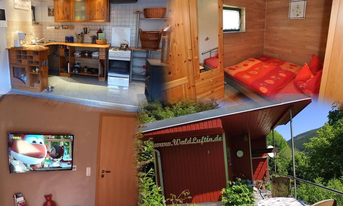 Lauscha Casa | Naturaleza vacaciones cerca del bosque, una sauna, una cabaña de montaña confortable