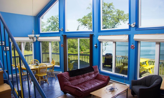 Weymouth Cabaña | Nautical ocean front cottage on the shores of the highest tides in the world.