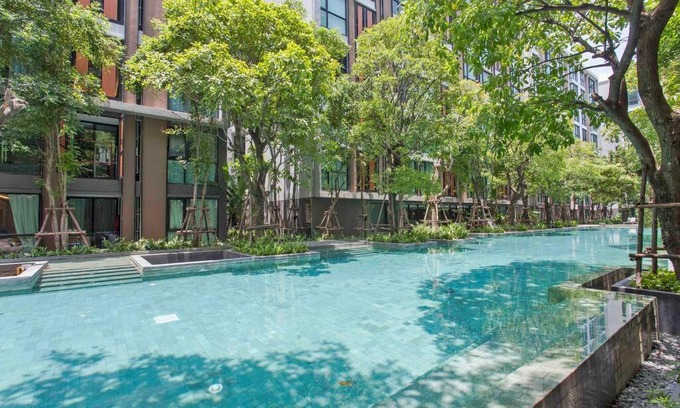 Khlong Toei Apartamento | Near BTS Fast Wifi Checkin24h Pool Suana 23 Gym