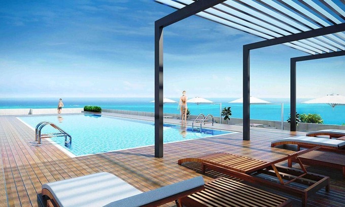 Negombo Apartamento | Negombo Ocean Breeze residency-Alandra with Seaview and rooftop pool.