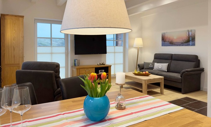 Wittduen Apartamento | Neubau 2024: Die 3-zimmer-ferienhaushälfte Dünental (ca