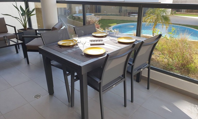 Alvor Apartamento | Apartamento nuevo (2020) Albur village 2, Algarve, cerca de la playa