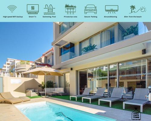 Sea Point Villa | NEW! Bantry Bay Luxurious Villa 50m from the sea