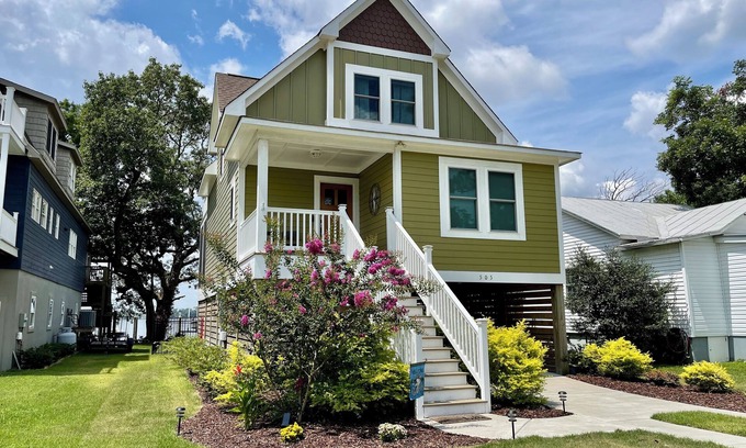 Bridgeton Casa | New Bern Waterfront Sunset