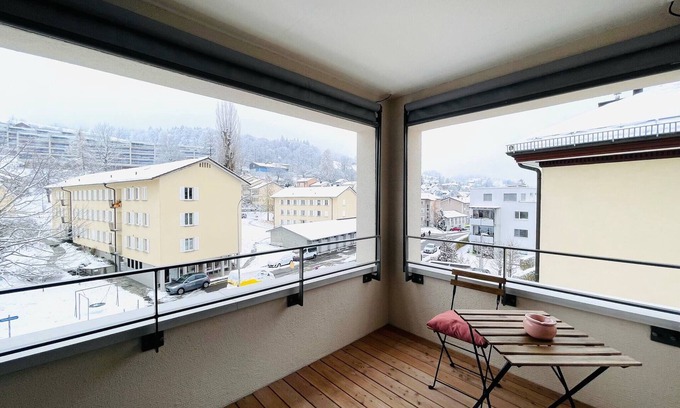 St. Gallen Apartamento | New Building With Balcony Closecentrefreeparkingsmarttv