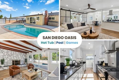 Linda Vista Casa | NEW Cozy Zen Pool Jacuzzi Home Heart of San Diego