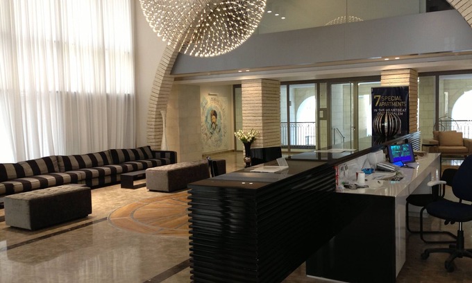 Jerusalem City Centre Apartamento | Nuevo edificio exclusivo de seguridad las 24 horas con ascensor Shabat y gimnasio grande