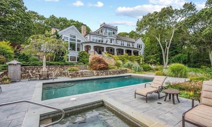 Osterville Casa | NEW for 2025! Views of Cotuit Bay, pool, dock, beach area & hot tub RPMS156