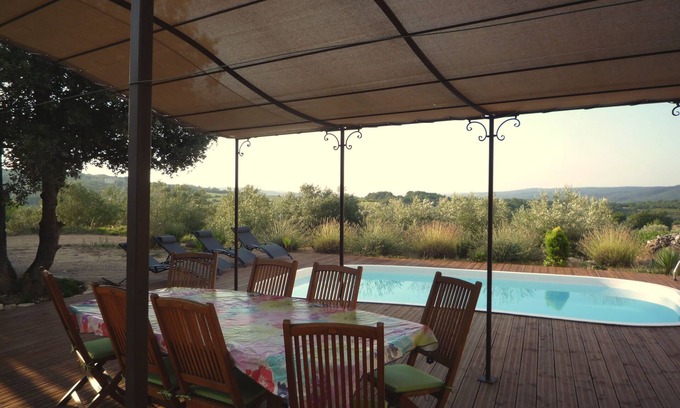 Orgnac-l'Aven Cabaña | nueva casa de campo en el sur de Ardèche Vineyard casa de campo en piedra