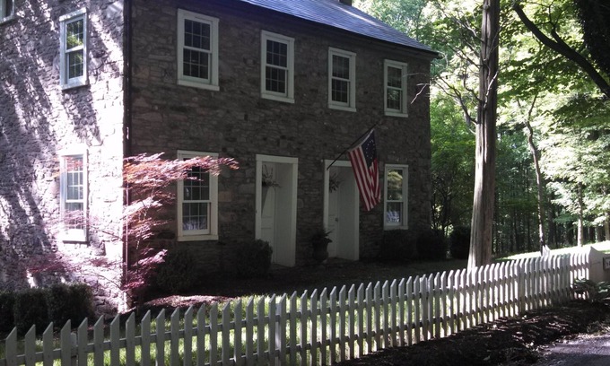 Carversville Casa | Casa de piedra del condado de New Bucks del área histórica de Hope circa 1732