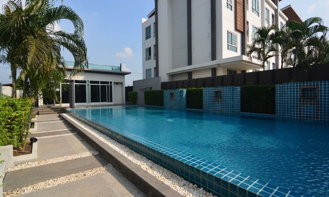 Lat Krabang Apartamento | ¡Nueva habitación cerca del aeropuerto de Suvarnabhumi y del centro comercial Paseo con piscina y gimnasio!