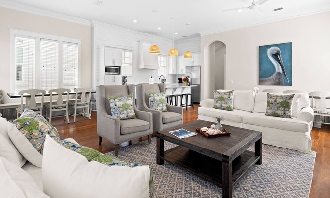 Inlet Beach Casa | NEW Spacious Home with Bikes, Private Beach Access and Community Pool