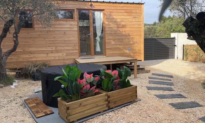 Mouries Cabina | NEW Tiny House des Oliviers with private Jacuzzi