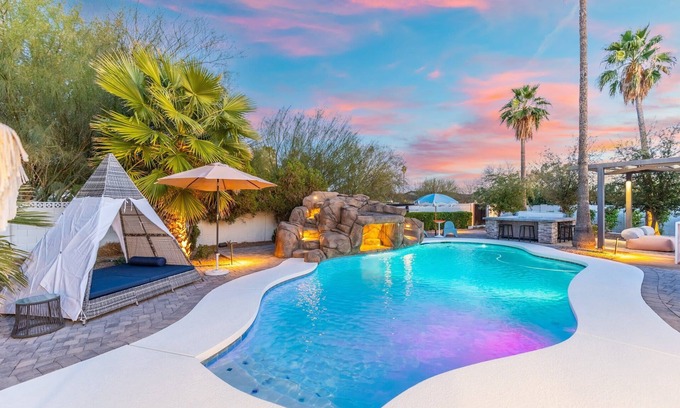Shea North Estates Casa | New Tropical Vibe Villa | By The Glam Homes