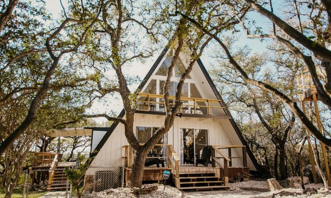 Spring Branch Casa | NEW - Unique A-frame in Canyon Lake